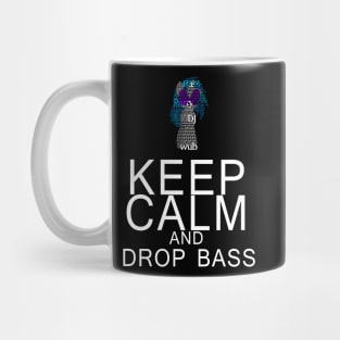 Vinyl Scratch - Keep Calm Drop Bass Typography Mug